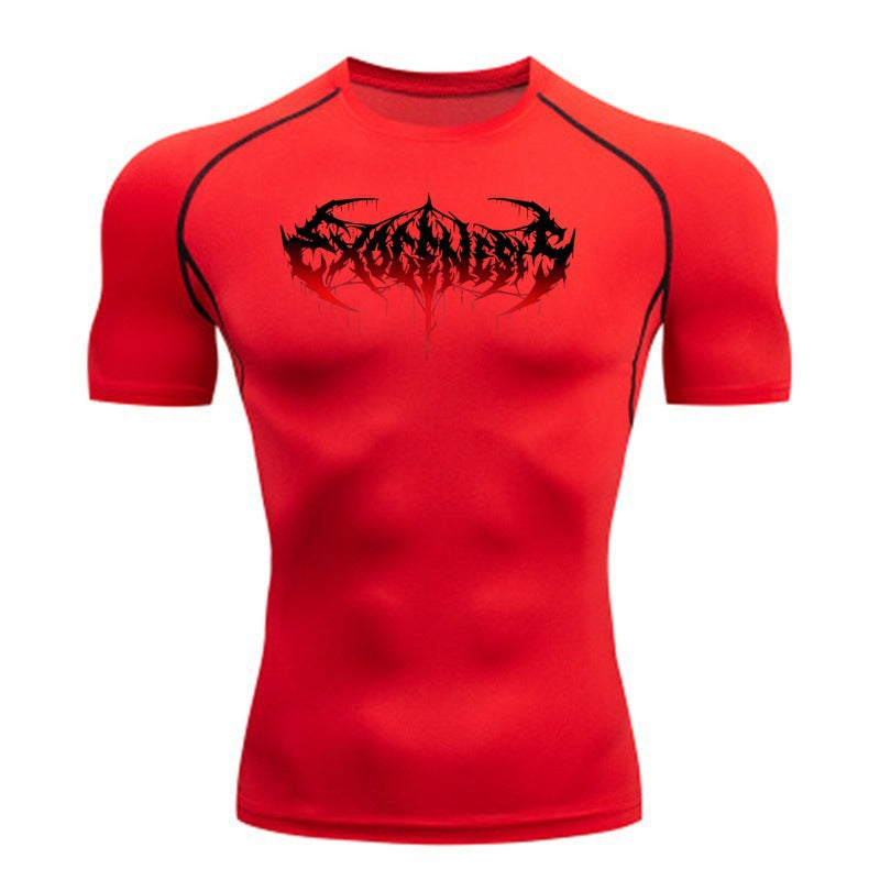 Men's T-shirt Short-sleeve Quick-dry Printed Sports Short-sleeve