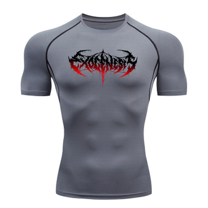 Men's T-shirt Short-sleeve Quick-dry Printed Sports Short-sleeve