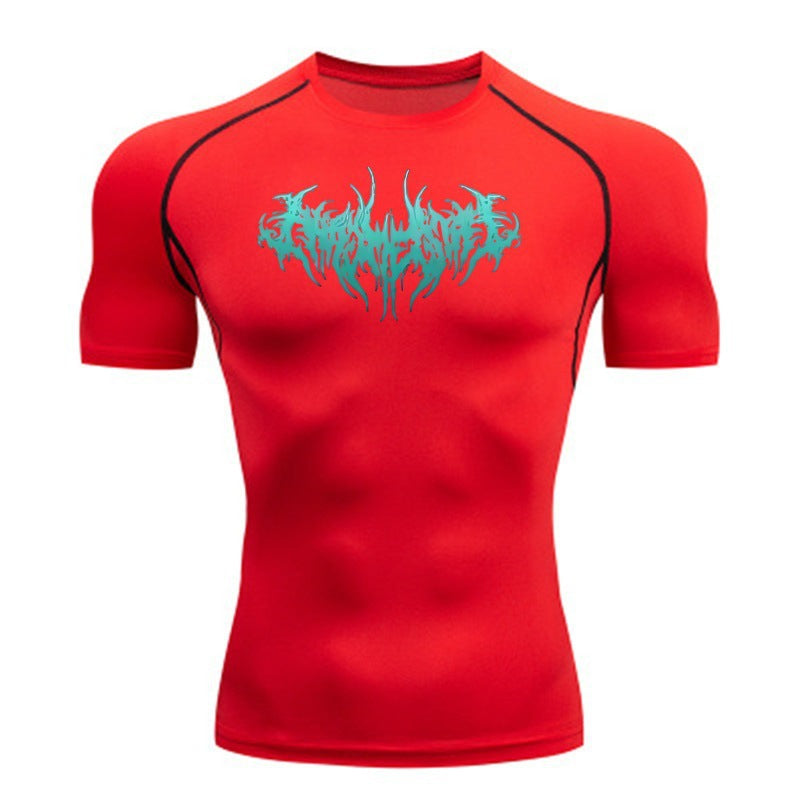 Men's T-shirt Short-sleeve Quick-dry Printed Sports Short-sleeve